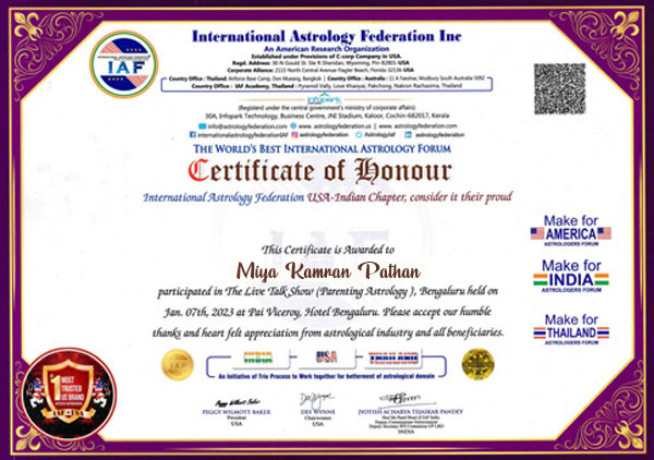 Astrologer Miya Kamran Pathan