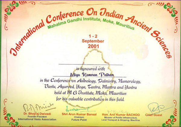 Astrologer Miya Kamran Pathan